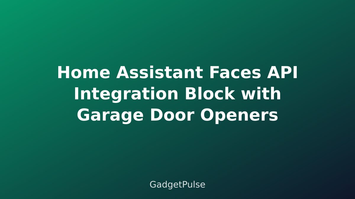 Home Assistant Faces API Integration Block with Garage Door Openers