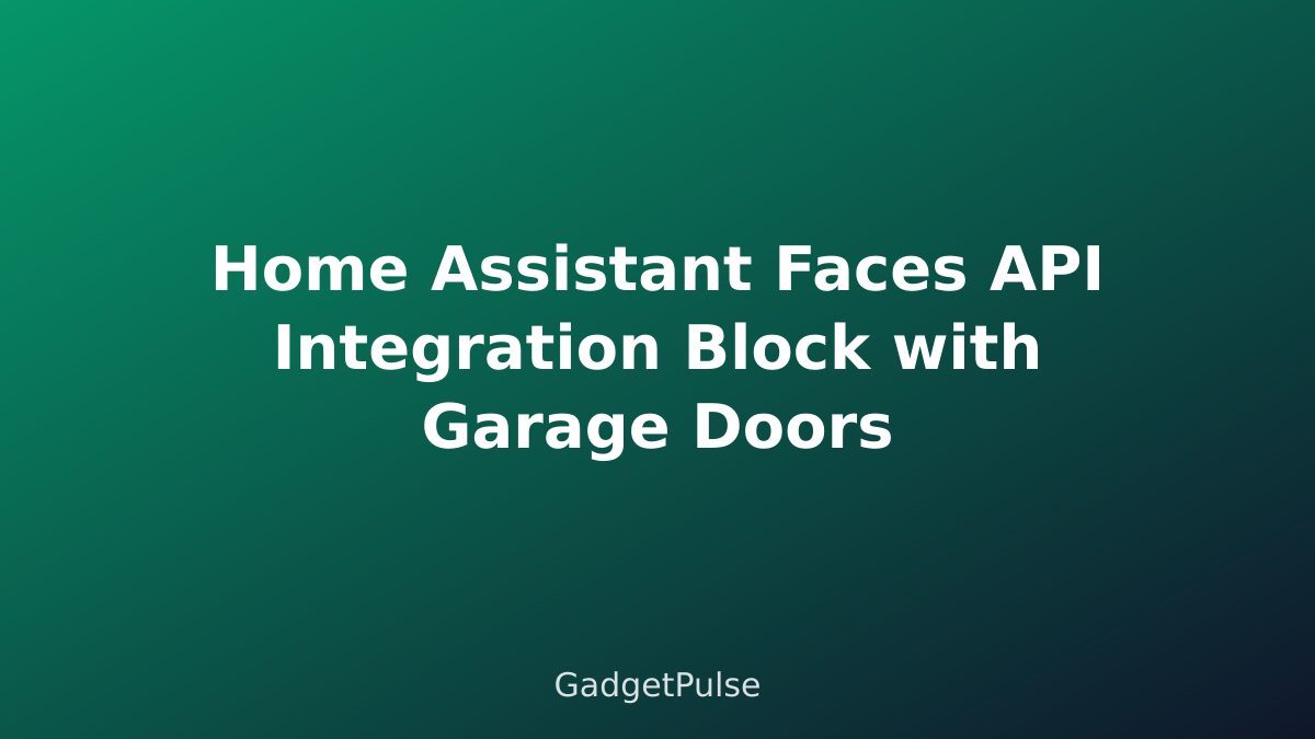 Home Assistant Faces API Integration Block with Garage Doors