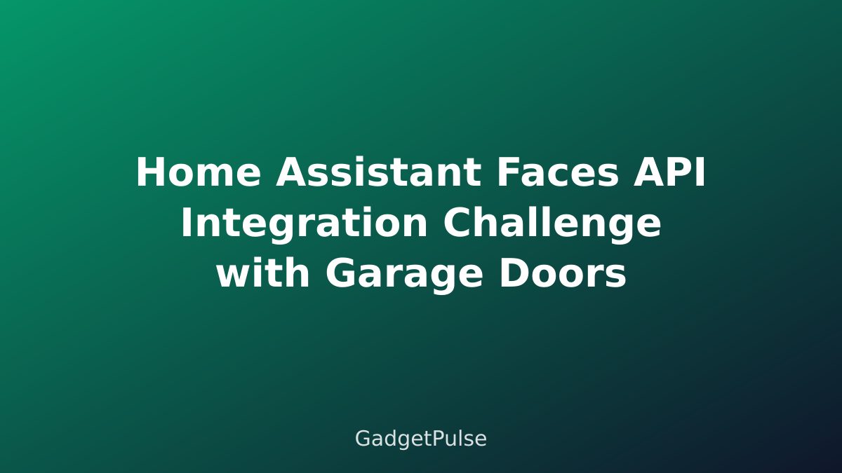 Home Assistant Faces API Integration Challenge with Garage Doors