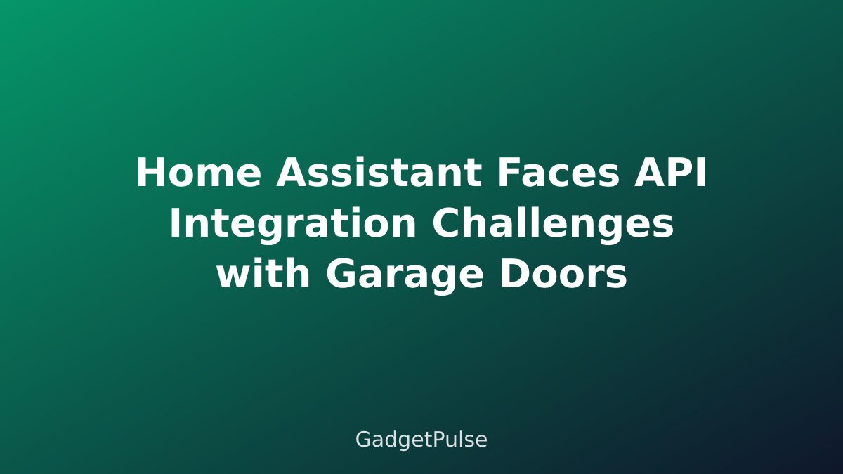 Home Assistant Faces API Integration Challenges with Garage Doors